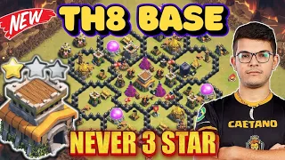 BEST-05 TH8 WAR BASE TROPHY CWL BASE LINKS TOWN HALL 8 BEST DESIGN 2025 ANTI 3 STAR BASE