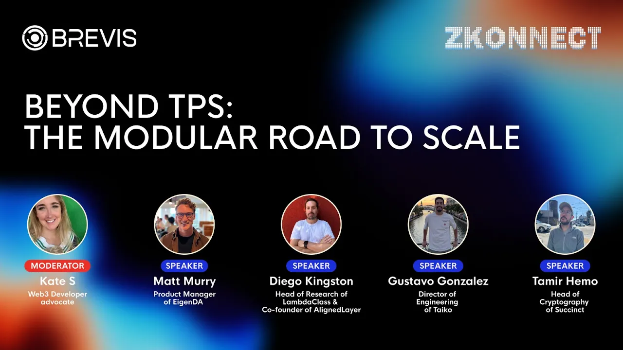 [Panel] Beyond TPS: The Modular Road to Scale