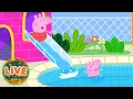 Download Lagu ☀️Peppa Pig’s SUMMER Holiday Adventures LIVE! 🏖️ | English Full Episodes Cartoon |Travel Days Out 🎡🚗