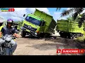Lagu Jalan Lintas Lumpuh ‼️ Truk Batubara Hino 500  Ambles,  Antrean Panjang Tak Terhindarkan