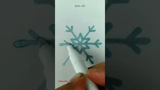رسومات فصل الشتاء Shorts رسم رقاقة ثلج سهلة جدا رسم الثلج 