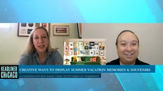 summer vacation memories souvenir display w Framebridge Susan Tynan