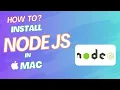 How to Install Node js on Mac 2025 Easy Node js npm Setup on macOS