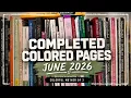 Completed Colored Pages June 2026 Coloring books