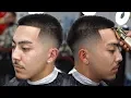HAIRCUT TUTORIAL MID LOW FADE HOW TO SHAPE STRAIGHT HAIR