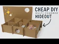 How to Make a CHEAP hamster hideout