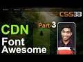 Font Awesome CDN icon html CSS tutorials in Hindi Urdu Part-3 CSS-33