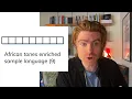 Cryptic Crossword Clue African tones enriched sample language 9