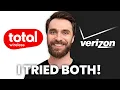 Total Wireless vs Verizon - Data Speed Features Side-by-Side