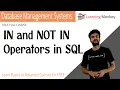 IN and NOT IN Operators in SQL Lesson 52 DBMS Learning Monkey
