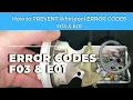 How to PREVENT F03 E01 Whirlpool Washer Error Codes