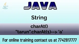 how to get a character from a string in java charAt method in java