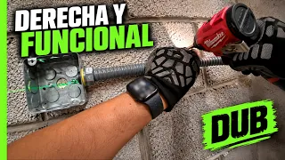 Instalación eléctrica en BODEGA 2 — Día 2 | Con que quede derecha y funcional 😑 | #DUB