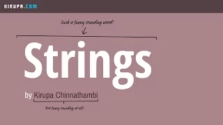 Strings in JavaScript