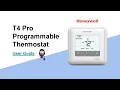 Honeywell T4 Pro Programmable Thermostat User Guide TH4110U2005 Manual