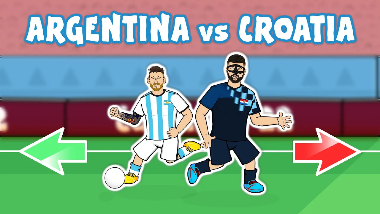 MESSI DESTROYS GVARDIOLl! World Cup Final 2022 (Argentina vs Croatia 3-0 Cartoon Goals Highlights)