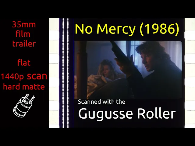 No Mercy (1986) 35mm film trailer, flat hard matte, 1440p