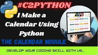 User Inputted Calendar Using Python The calendar module