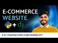 eCommerce website using python Django pagination functionality