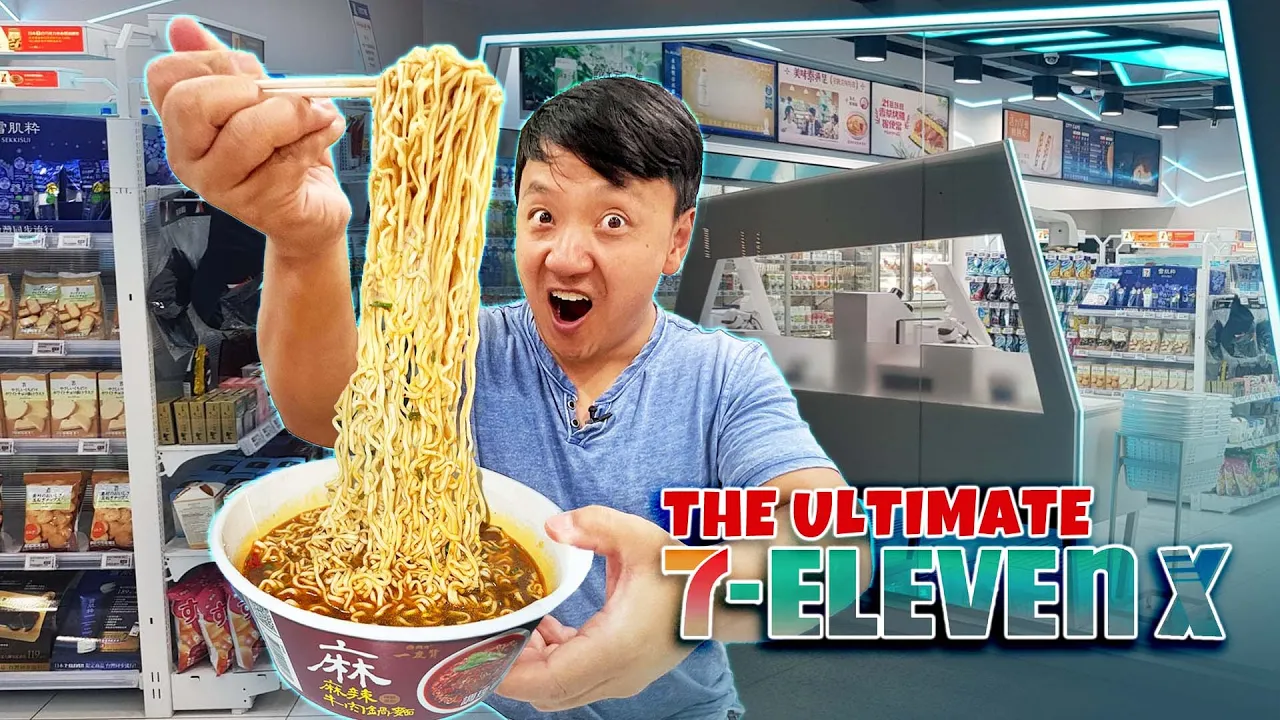 24 Hours Eating ONLY at the ULTIMATE "7-Eleven X" in Taipei Taiwan   MICHELIN STAR 7-Eleven Food