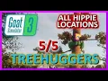 Goat Simulator 3 All Treehugger Locations Hippies on Trees Secret Event Walkthrough BigFoot