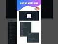 How to make Pop up Model Box using HTML CSS Javascript