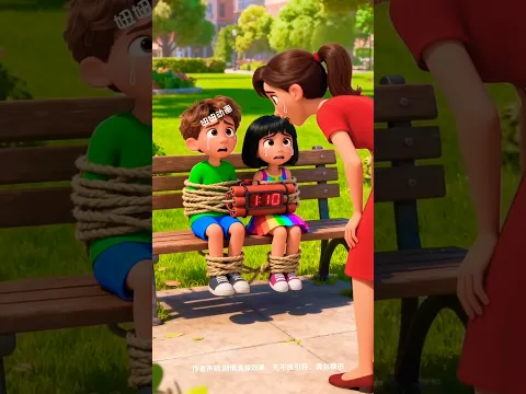 Hey mom, run away from here with the chick, I will save the lives of those innocent children 😱🥺