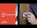 How to set your programming code - Electronic Deadbolt How-To Series by Sure-Loc Hardware