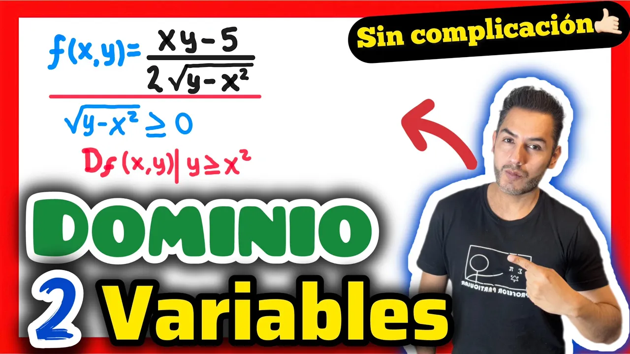 ✅DOMINIO de Funciones de 2 VARIABLES[ 𝘽𝙞𝙚𝙣 𝙀𝙭𝙥𝙡𝙞𝙘𝙖𝙙𝙤 😎​🫵​💯​] CÁLCULO MULTIVARIABLE
