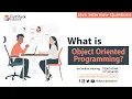 What is Object Oriented Programming Language Java Interview Questions Fullstack Edutech