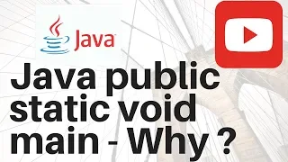 Why main in java is declared as public static void main java interview avi