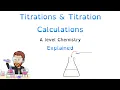 Titrations Titration Calculations A level Chemistry Explained