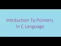 C Programming Course 42 To Pointers ARABIC