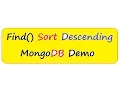 HOW TO SORT IN DESCENDING ORDER IN MONGODB DEMO