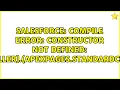 Compile Error Constructor not defined MyController Constructor ApexPages StandardController