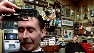 Canadian Gets Haircut Cliffs Barber Corral Tutorial 16