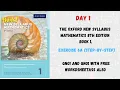 Maths 8th Edition Oxford New Syllabus Solution of Qno 1 Qno 2