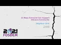 10 Ways Everyone Can Support the Java Community Steve Chin