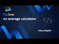 How to make an average calculator with python