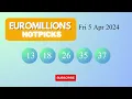 EuroMillionsHotPicks Draw Results on Fri 5 Apr 2024 The National Lottery UK