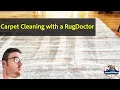 Using a RugDoctor carpet cleaning rental machine