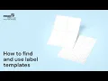 How to Find and Use Printer Label Templates