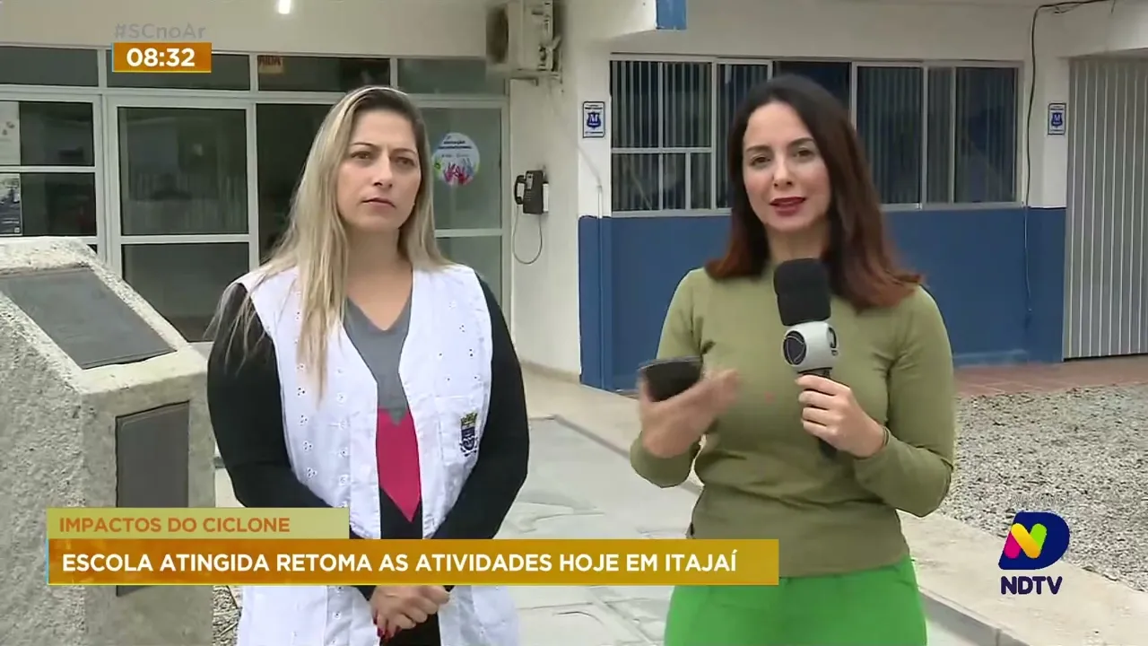 Após fortes ventos, ao menos 30 escolas de Itajaí retomam as atividades nesta segunda-feira