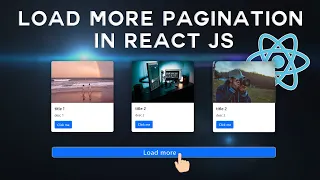 load More Pagination in React js load more pagination using react Hooks React Js Project