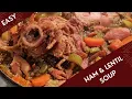 Easy Ham Lentil Soup
