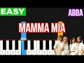 Download Lagu Abba - Mamma Mia | EASY Piano Tutorial for Beginners
