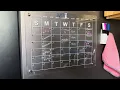 Dry-Erase Refrigerator Calendar Super helpful for meal planning and staying organized