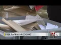 Cars line up for free paper shredding event in Raleigh