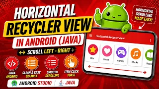 ANDROID - HORIZONTAL RECYCLERVIEW TUTORIAL IN JAVA