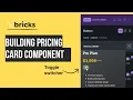 Build a Pricing Card Component with a Toggle Switch in Bricks Builder Using Data Attributes